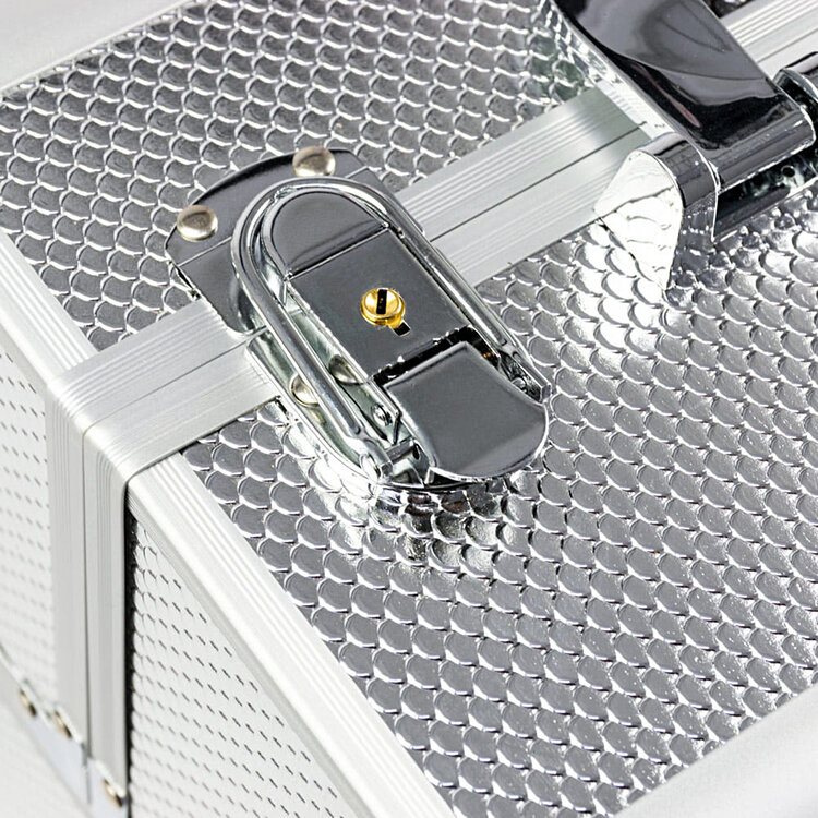 Mega Beauty Shop® Aluminium Koffer Zilver