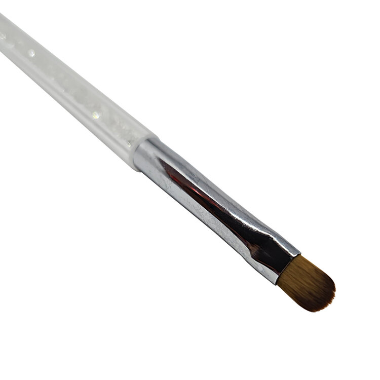 Merkloos Gel-Penseel met strass-steentjes nr.6