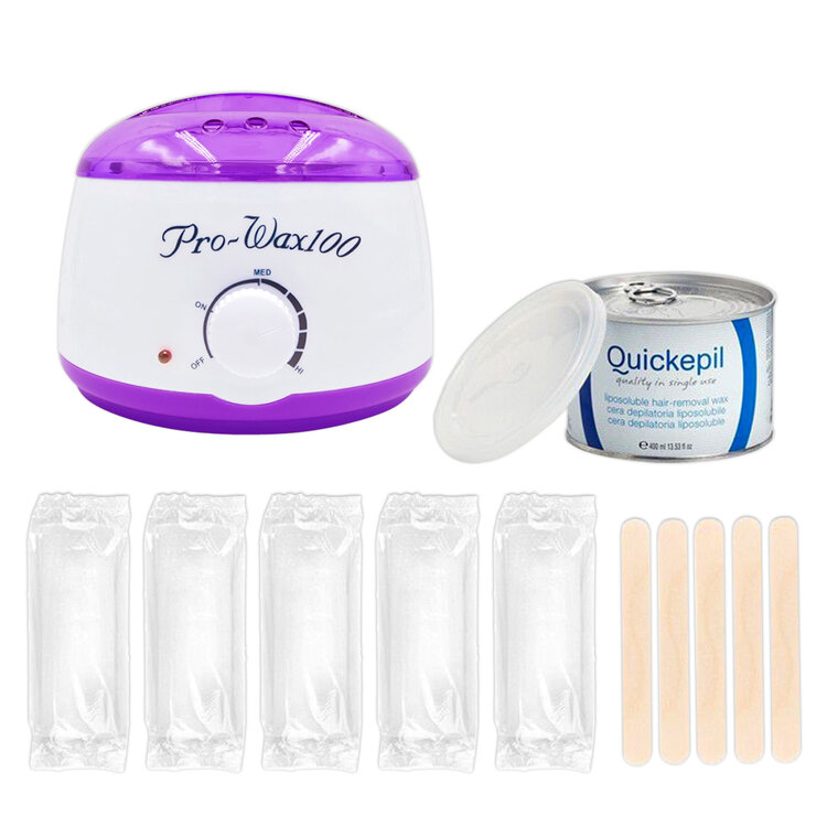 Mega Beauty Shop® Waxapparaat Pro Wax 100 starterset 8. Wit/paars