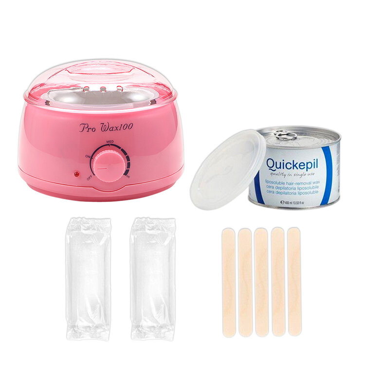 Mega Beauty Shop® Waxapparaat Pro Wax 100 starterset 6. Licht roze