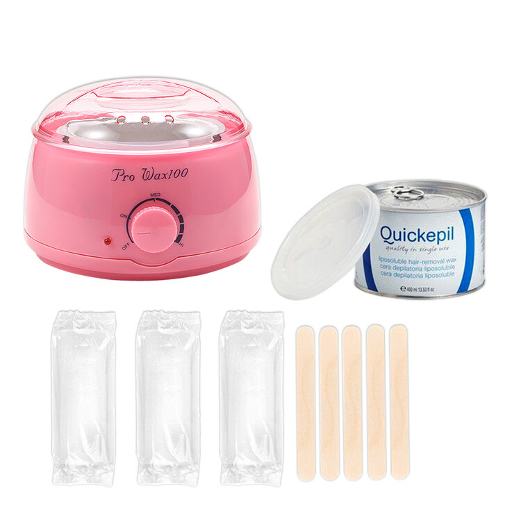 Mega Beauty Shop® Waxapparaat Pro Wax 100 starterset 7. Licht roze