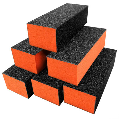 Mega Beauty Shop® Polijstblok Zwart/Oranje (1stuk)