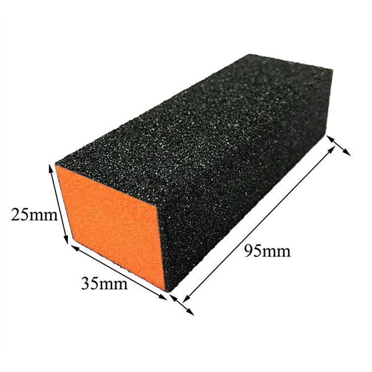 Mega Beauty Shop® Polijstblok Zwart/Oranje  (1stuk)