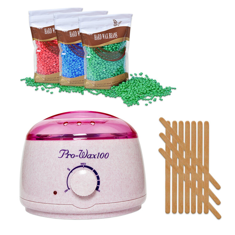 Mega Beauty Shop® Waxapparaat Pro Wax 100 starterset 9. Creme/roze