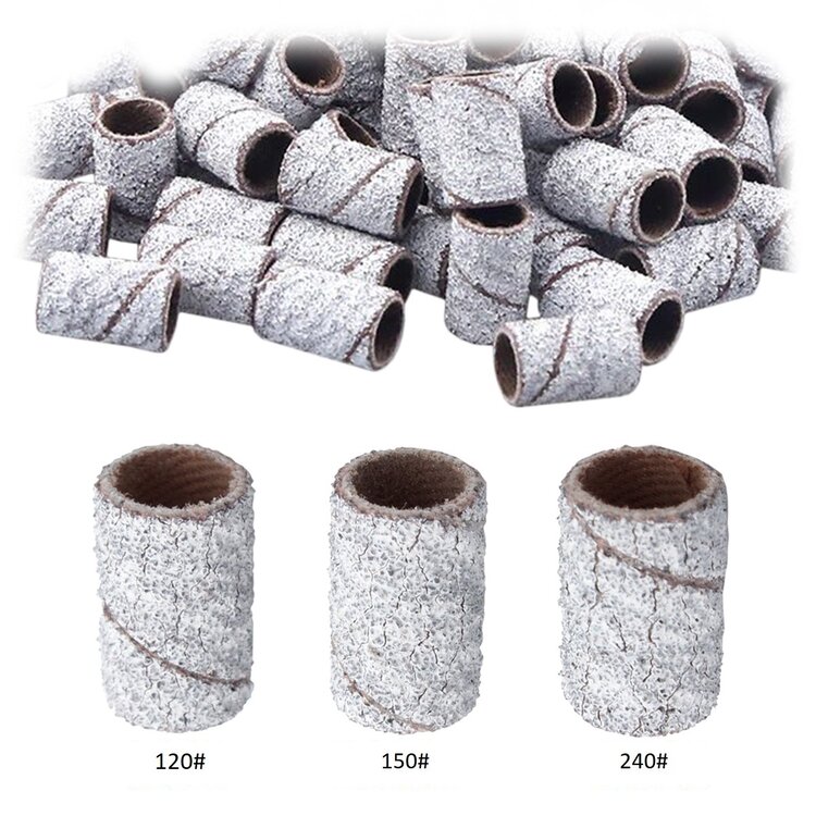 Merkloos Schuurrollen 120#  (100stuks) Grof