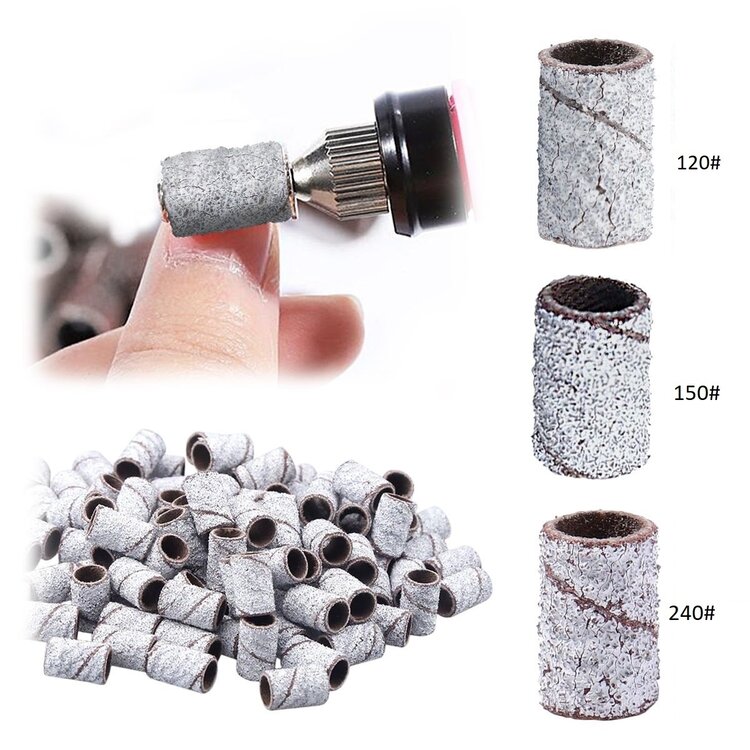 Merkloos Schuurrollen 150#  (100stuks)  Medium