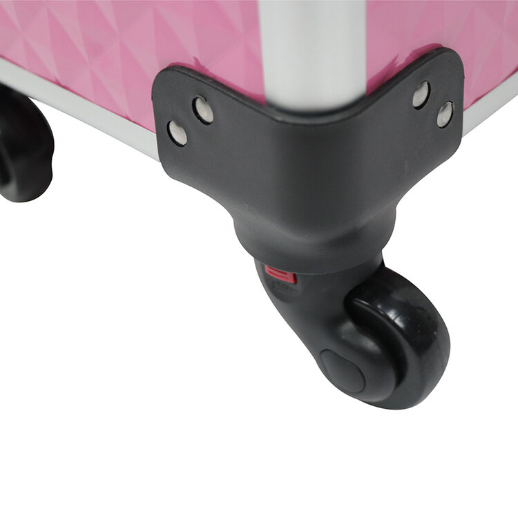 Mega Beauty Shop® Aluminium Trolley 3D Roze 4in1