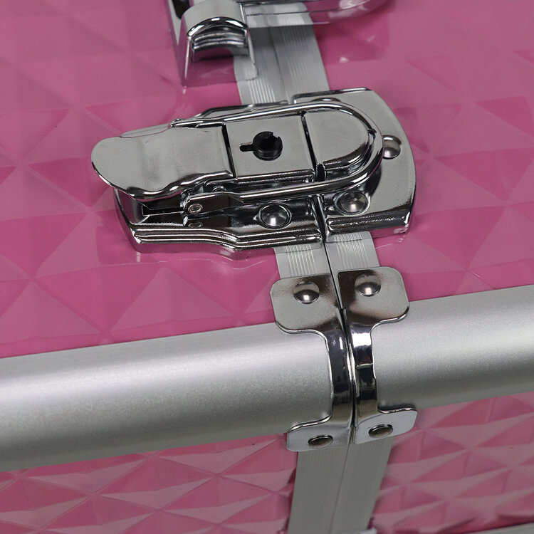 Mega Beauty Shop® Aluminium Trolley 3D Roze 4in1