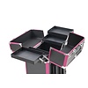 Mega Beauty Shop® Aluminium Trolley Zwart/roze