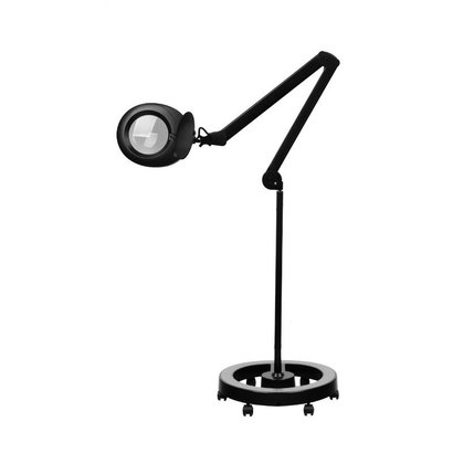 Mega Beauty Shop® Loeplamp 6025 Intensety LED + Rolstatief ZWART