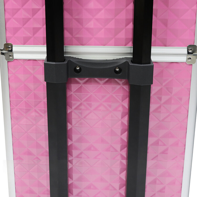 Mega Beauty Shop® Aluminium Trolley 3D Roze 4in1