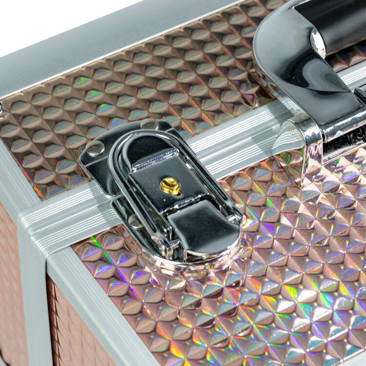 Mega Beauty Shop® Aluminium Koffer Gold Unicorn