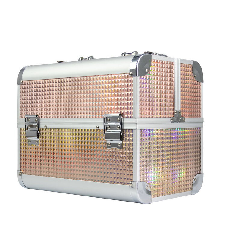 Mega Beauty Shop® Aluminium Koffer Gold Unicorn