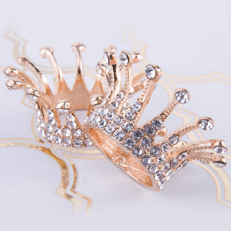 Mega Beauty Shop® Penseelhouder Kroontje - goud