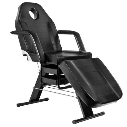 Mega Beauty Shop® Behandelstoel/Pedicurestoel Zwart