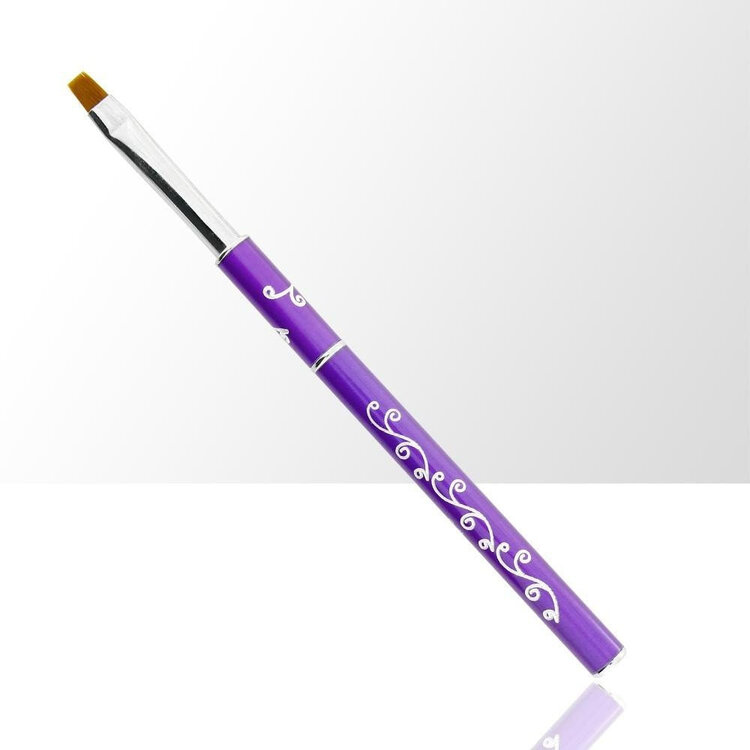 Merkloos Gel-Penseel Paars  #6