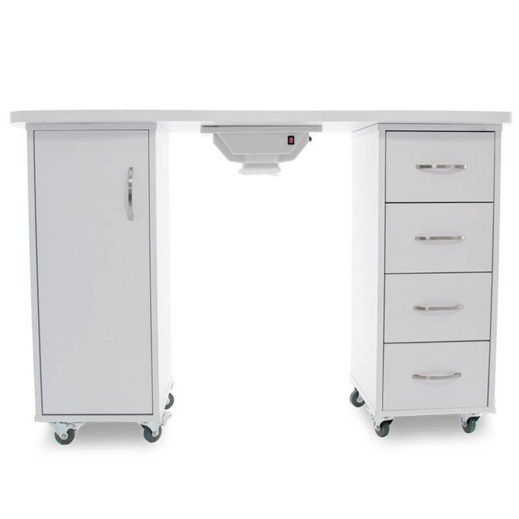 Mega Beauty Shop® Manicuretafel + Werkstoel incl. Tafellamp  (04)