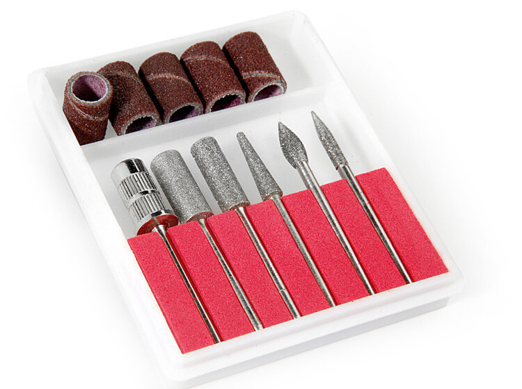 Mega Beauty Shop® Nagelfrees Wit  incl. 38 delige nagelfrees bit set.