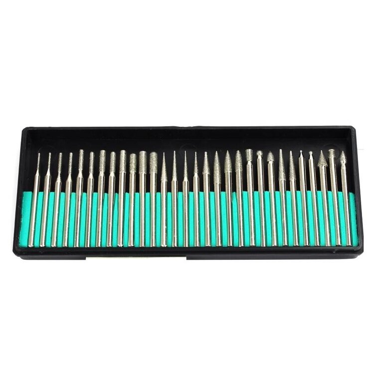 Mega Beauty Shop® Nagelfrees Wit  incl. 38 delige nagelfrees bit set.