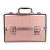 Mega Beauty Shop® Aluminium Koffer Rosé Gold met opbergvakken INCL. armsteun