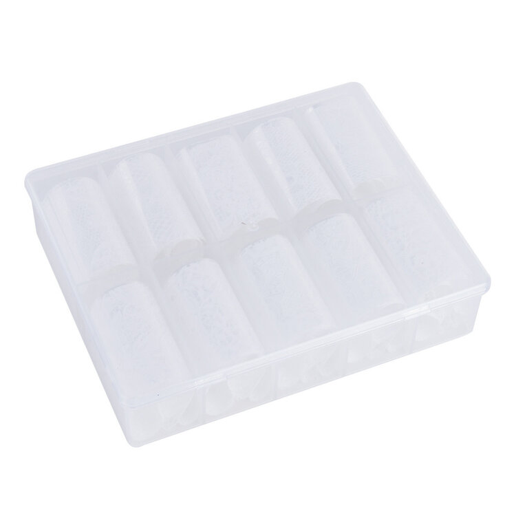 Merkloos Nagel transfer folie nail art set (05) Floral White