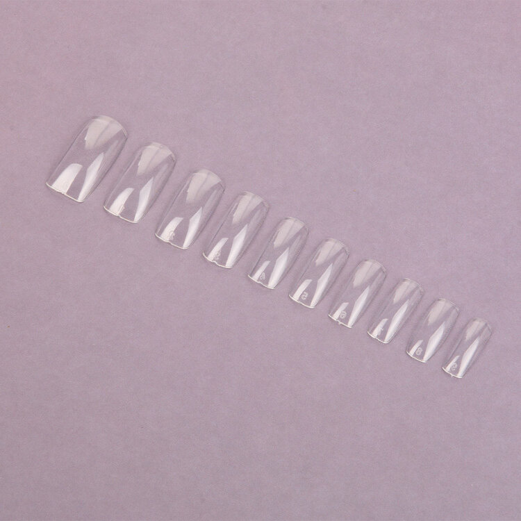 Merkloos Tips clear tipbox 100 stuks zonder  opzetstuk