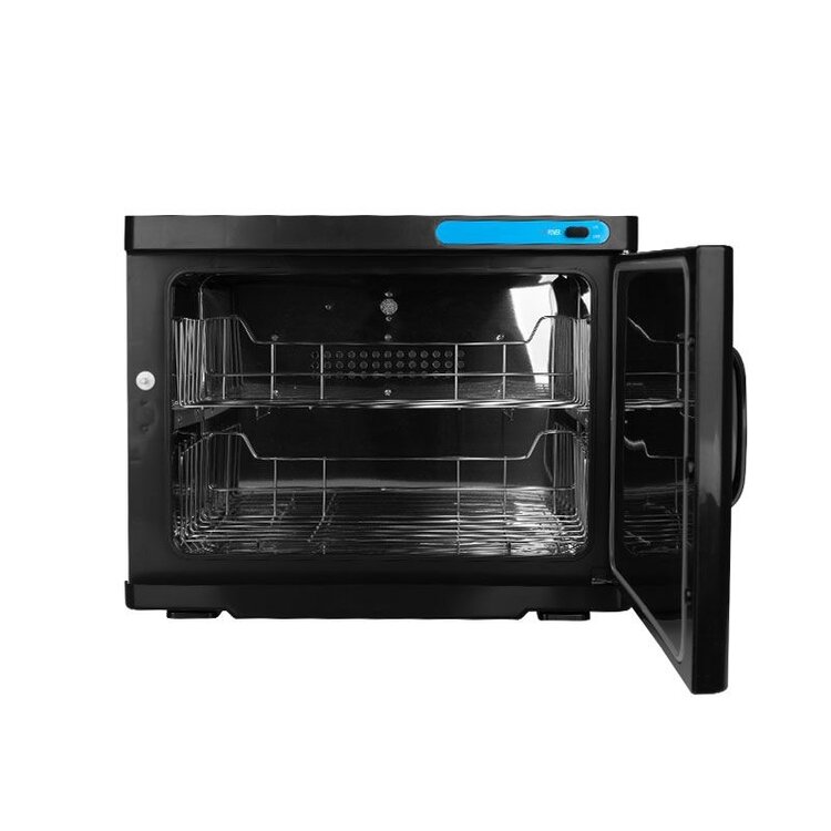 Mega Beauty Shop® Handdoekverwarmer met UV-C 23 l sterilisator zwart