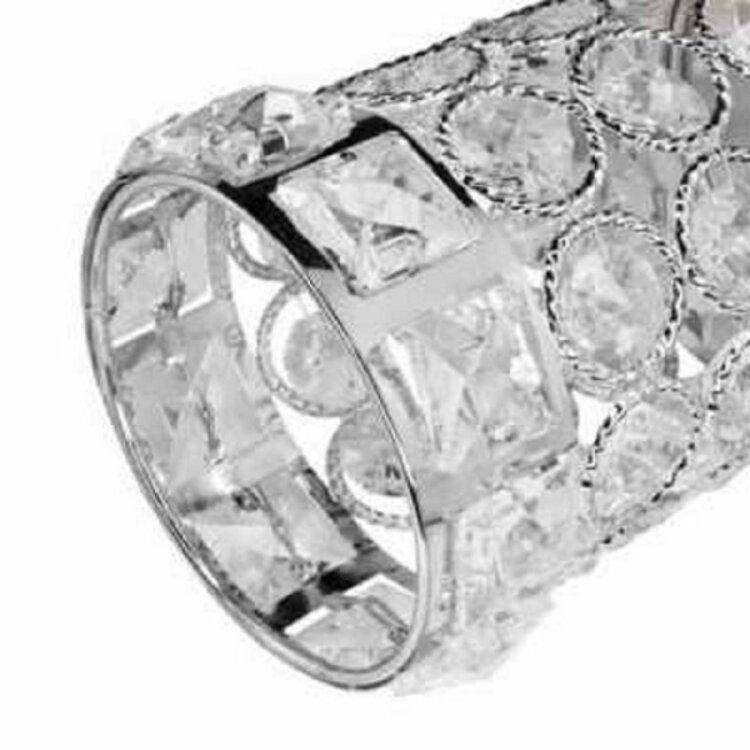 Mega Beauty Shop® Make up borstel & penseel houder groot - zilver