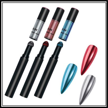 Mega Beauty Shop® Nail art Mirror pigment pen set (01)