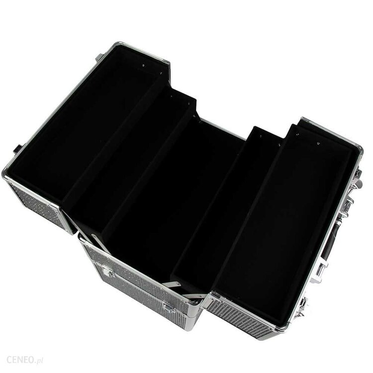 Mega Beauty Shop® Koffer groot zwart met stras