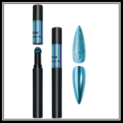 Mega Beauty Shop® Nail art Mirror pigment pen Aqua Blue