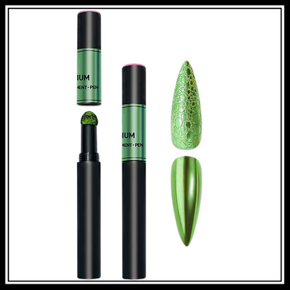 Mega Beauty Shop® Nail art Mirror pigment pen Green