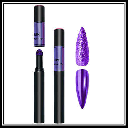 Mega Beauty Shop® Nail art Mirror pigment pen Purple