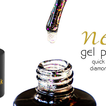 Mega Beauty Shop® Uv Quick Finish  gel 10ml zonder plaklaag (diamand pink effect)