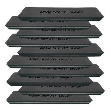 Mega Beauty Shop® Nail buffer Recht  (10stuk) Zwart