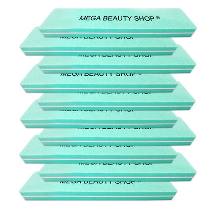 Mega Beauty Shop® Nail buffer Recht (10stuk) Groen