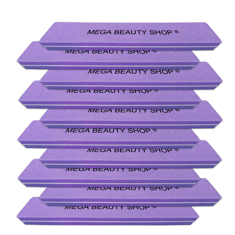 Mega Beauty Shop® Nail buffer Recht  (1stuk) Paars