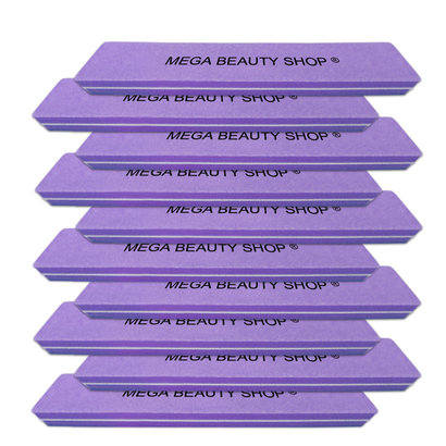 Mega Beauty Shop® Nail buffer Recht (10stuk) Paars