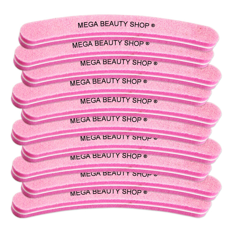 Mega Beauty Shop® Nail buffer Krom  (10stuk) Roze