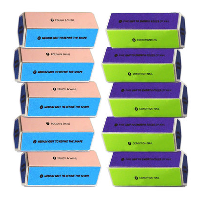 Mega Beauty Shop® 6-Voudige polijstblok (10stuk)