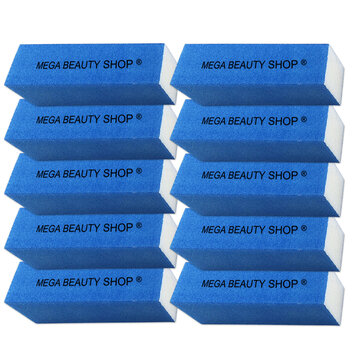 Mega Beauty Shop® Nagel polijstblok Neon Blauw (10stuk)