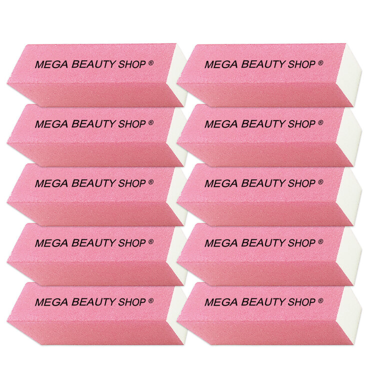 Mega Beauty Shop® Nagel polijstblok Neon Roze(1stuk)