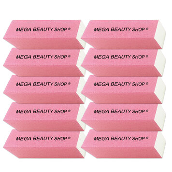 Mega Beauty Shop® Nagel polijstblok Neon Roze (10stuk)