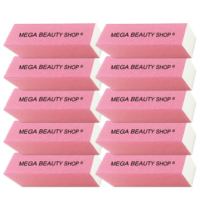 Mega Beauty Shop® Nagel polijstblok Neon Roze (10stuk)