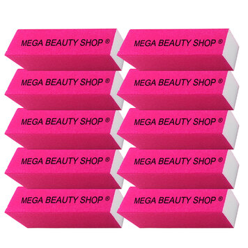 Mega Beauty Shop® Nagel polijstblok Neon Pink (10stuk)