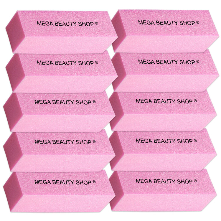 Mega Beauty Shop® Nagel polijstblok Roze (10stuk)