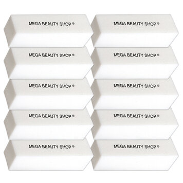 Mega Beauty Shop® Nagel polijstblok Wit  (10stuk)