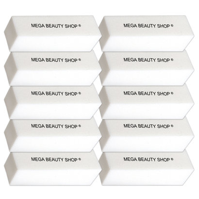 Mega Beauty Shop® Nagel polijstblok Wit (10stuk)