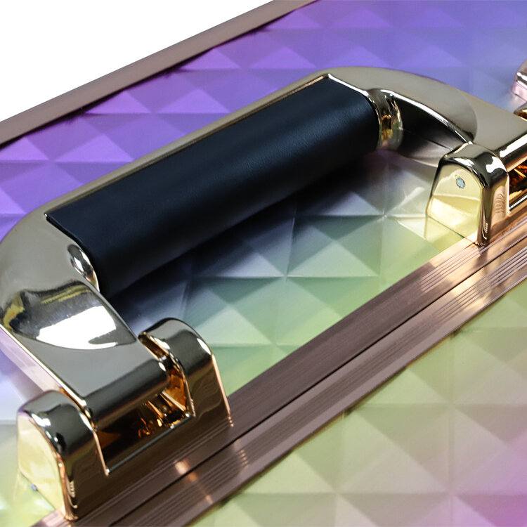 Mega Beauty Shop® Aluminium Trolley Colorful/Golden rose 4in1