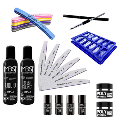 Mega Beauty Shop® Poly Systeem startpakket nr.1